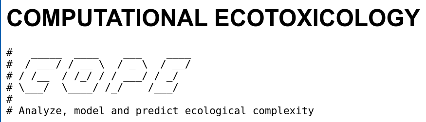Image: Logo Computational Ecotoxicology
